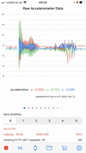 SensorLog iOS app