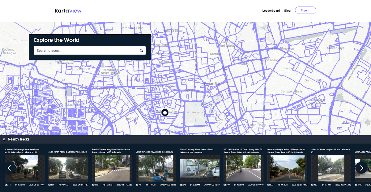 KartaView was founded in 2009 as OpenStreetView. In 2016, TeleNav took over the openstreetview.org domain and started its own service under the name. 