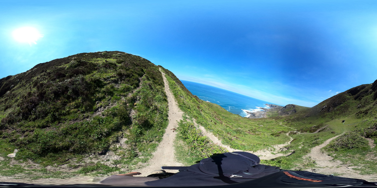 South West Coast Path equirectangular image