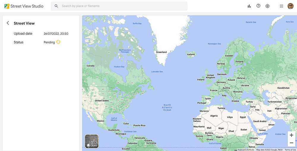 Google Street View Studio pending