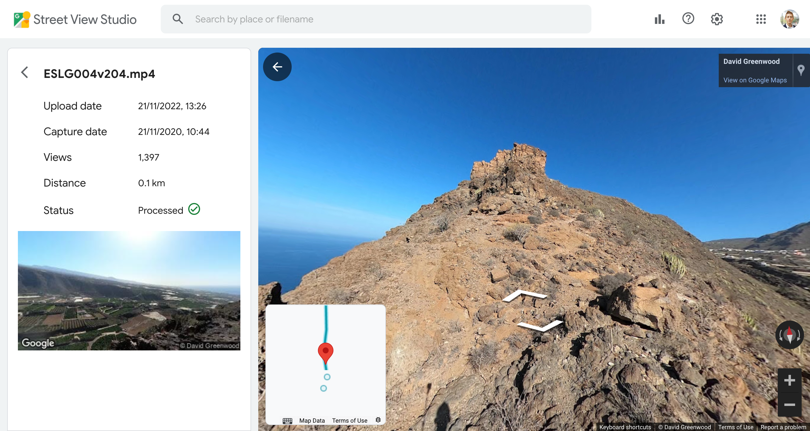 Google Street View Studio versus the Mapillary Desktop Uploader